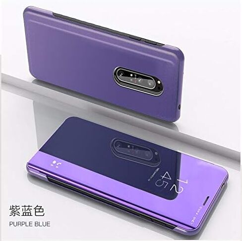 Case For Samsung Galaxy Note 10 Plus Cool Style Clear Electroplate Plating Stand Scratchproof Full Body Protective Flip Ultra Slim Cover for Samsung Galaxy Note 10 Plus PU Mirror:Rose Gold QH in Saudi Arabia
