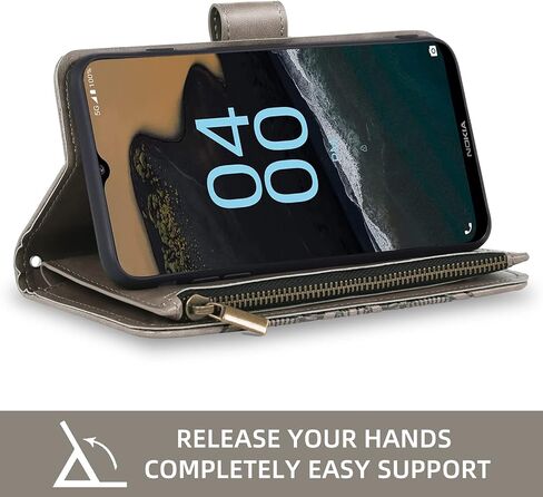 حافظة هاتف Asuwish لهاتف Nokia G400 5G مع واقي شاشة من الزجاج المقسى وحامل بطاقة الائتمان من الجلد الزهري وحامل محفظة فوليو وفتحة ملحقات الخلية G 400 400G 2022 للنساء والرجال باللون الأزرق in Saudi Arabia