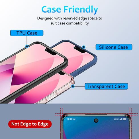 【عبوتان】 متوافق مع واقي الشاشة الزجاجي المقوى TCL 50 XL 5G صلابة 9H ومضاد للخدش وسهل التركيب in Saudi Arabia