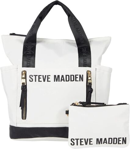 Steve Madden Theda Backpack White/Black One Size in Saudi Arabia