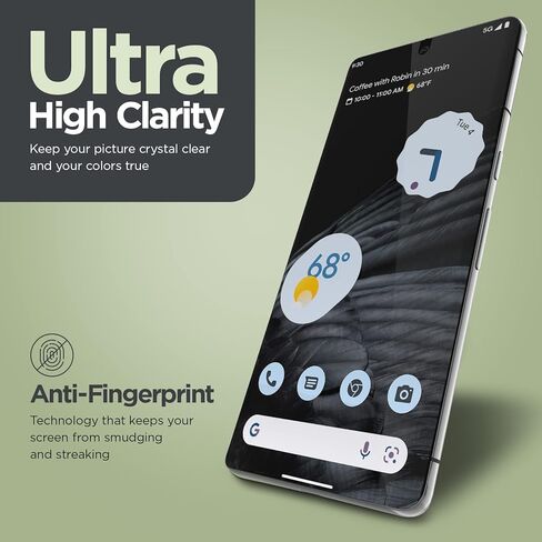واقي شاشة Case-Mate Google Pixel 7 Pro [6.7 بوصة] طبقة مرنة متينة وناعمة مع مقاومة للخدش، حماية من الكسر، لمسة ناعمة، وضوح عالي، سهل الاستخدام، خالي من الفقاعات، رفيع in Kuwait