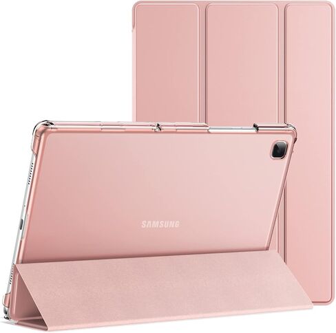 JETech Case for Samsung Galaxy Tab A7 10.4-Inch 2020 (SM-T500/T505/T507), NOT for Tab A7 Lite, Slim Translucent Back Tri-Fold Folio Stand Protective Tablet Cover, Auto Wake/Sleep (Black) in Saudi Arabia