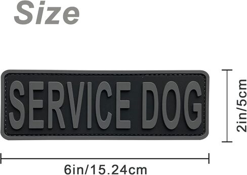 Service Dog Patch PVC Gold Yellow 6x2 inches Hook Back K9 Working Dog in Training PVC Tactical for Tactical Vest Harness K9 Collar (Black and Yellow, 6"x2") in Kuwait