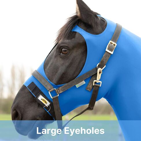 RESISTANCE Premium Horse Hood Pull On-Face with Forelock Saver - Horse Sleazy Slickers and Horse Care Sheet in Saudi Arabia