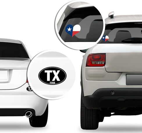 Round Vintage Republic of Texas Sticker (Car State Insignia Decal Logo Lone Star Vinyl Seal (3 inch) in Saudi Arabia