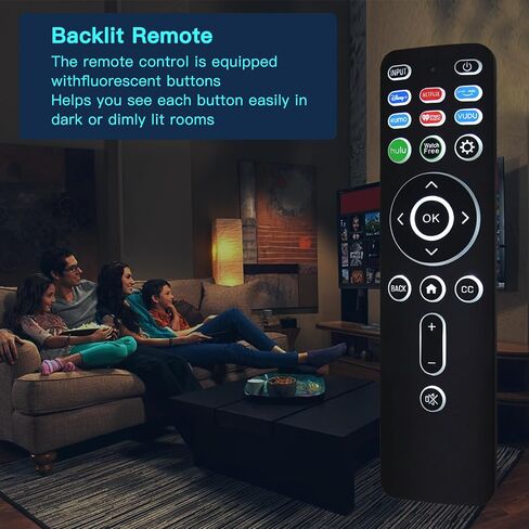 Universal Backlit Remote XRT260 for All Vizio Smart TVs with Shortcut Buttons Disney, Netflix, Hulu, XUMO, VEDU, iHeart Radio and More in Saudi Arabia