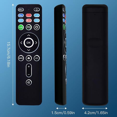 Universal Backlit Remote XRT260 for All Vizio Smart TVs with Shortcut Buttons Disney, Netflix, Hulu, XUMO, VEDU, iHeart Radio and More in Saudi Arabia