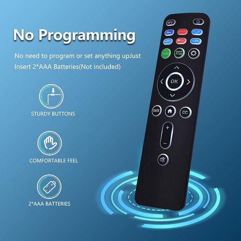 Universal Backlit Remote XRT260 for All Vizio Smart TVs with Shortcut Buttons Disney, Netflix, Hulu, XUMO, VEDU, iHeart Radio and More in Saudi Arabia
