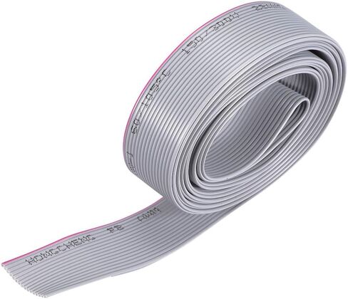 uxcell IDC Wire Flat Ribbon Cable 2m/6.6ft Length 1.27mm Pitch 10 Pins Gray for JTAG/ISP Connecting in Saudi Arabia