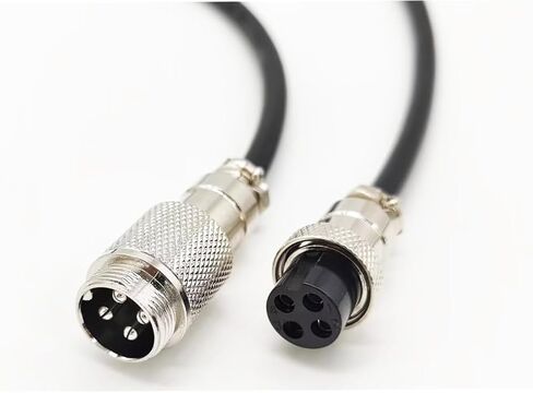 1M /3FT 12mm 2-Pin Metal Male/Female Aviation Socket Connector Cable, GX12-2P Male/Female Aviation Plug Cable - (1 pcs) in Saudi Arabia