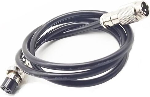 1M /3FT 12mm 2-Pin Metal Male/Female Aviation Socket Connector Cable, GX12-2P Male/Female Aviation Plug Cable - (1 pcs) in Saudi Arabia