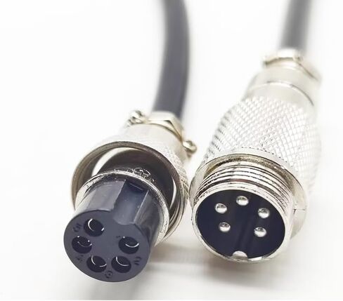 1M /3FT 12mm 2-Pin Metal Male/Female Aviation Socket Connector Cable, GX12-2P Male/Female Aviation Plug Cable - (1 pcs) in Saudi Arabia