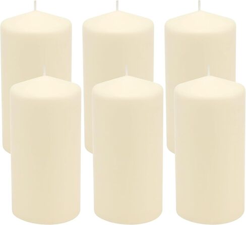 3 عبوات من شموع شمع عاجية غير معطرة بطول 3 × 4 بوصات من Stonebriar in Kuwait