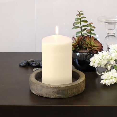 3 عبوات من شموع شمع عاجية غير معطرة بطول 3 × 4 بوصات من Stonebriar in Kuwait