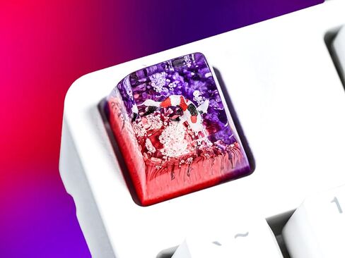 DATKEY Purple Orange Background koi Artisan Keycap Koi Resin Keyboard Keycaps Cute Keycaps Artisan Keycap Aesthetic Keycaps Custom Keycaps Koi Gifts for Gaming Lover Gamer Man On Anniversary Birthday in Saudi Arabia