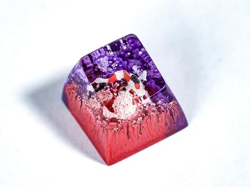 DATKEY Purple Orange Background koi Artisan Keycap Koi Resin Keyboard Keycaps Cute Keycaps Artisan Keycap Aesthetic Keycaps Custom Keycaps Koi Gifts for Gaming Lover Gamer Man On Anniversary Birthday in Saudi Arabia
