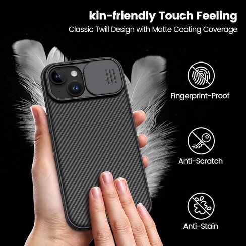 Nillkin Magnetic for iPhone 16 Pro Max Case, Upgraded Slide Camera Cover, Compatible with Magsafe, Slim Shockproof Protective Phone Case for 16 Pro Max 6.9 inch, Black in Saudi Arabia