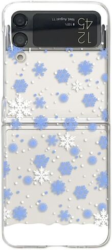 for Samsung Galaxy Z Flip 4 Case, Shiny Bling Sparkling Glitter Seashell Style Protective TPU Soft Case (Rainbow Seashell Style) in Saudi Arabia