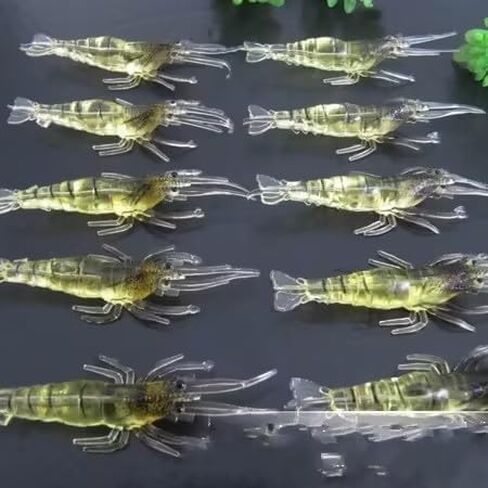10 Pcs Soft Shrimp Bait Fishing Gear Simulation Fake Bait Grass Shrimp Lures Cost-Effective Convenient Soft Lures Lures, Baits and Attractants（4cm） in Saudi Arabia