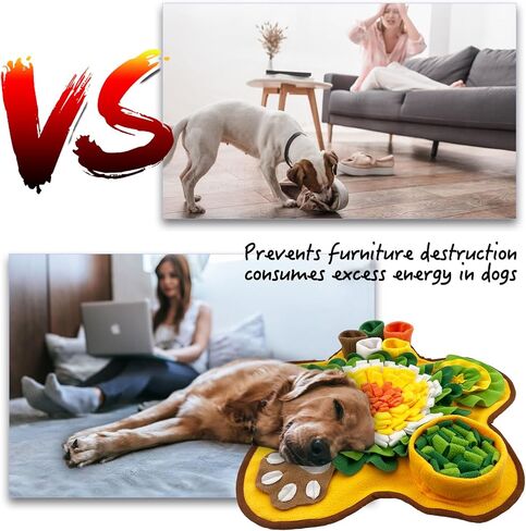 1pc Flower Shaped Pet Snuffle Mat for Dogs, Dog Slow Feeding Mat Sniffing Mat, Interactive Dog Puzzle Toy for Nose-Work Feeding Encourages Natural Foraging Skills in Saudi Arabia