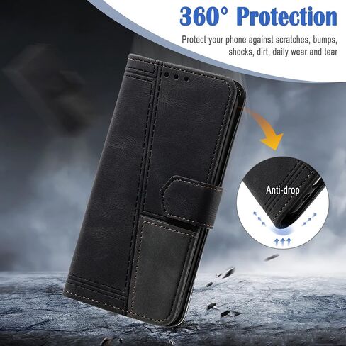 Case for Galaxy A32 5G, Wallet Case for Samsung Galaxy A32 5G, PU Leather Magnetic Cover with TPU Shockproof Interior Bumper, Purple in Saudi Arabia