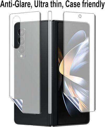 (2 Sets 8 PCS) Screen Protector Designed for Samsung Galaxy Z Fold 4, 2 PCS Front Matte Screen Protector and 2 PCS Inside Screen Protector with 2 PCS Back Film with 2 PCS Side Soft Film Suit for Galaxy Z Fold 4 5G Full Covered Anti-Glare in Saudi Arabia