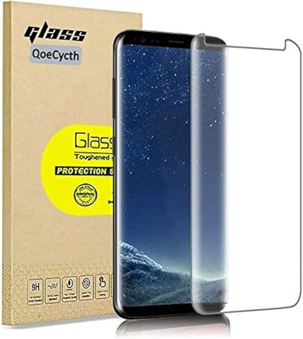 [عبوة من 3 قطع] واقي شاشة حافة لهاتف Samsung Galaxy S8 Plus، طبقة حماية من الزجاج المقوى ثلاثي الأبعاد من الزجاج المنحني عالي الدقة، عالي الوضوح (Stealth) شفاف لهاتف Samsung Galaxy S8 Plus مقاس 6.2 بوصة in Kuwait