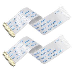 Uxcell FFC FPC كابل 0.5 مللي متر الملعب 30 دبوس 100 مللي متر كابل شريط مسطح مرن لشاشة LCD نوع 2 قطعة