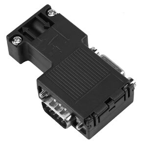 Walfront Bus Connector 90° Programming Cable Interface Profibus Connector Compatible Siemens PLC 6ES7 972-0BB12-0XA0 with DP Cable Interface 24V