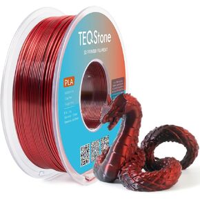 Silk PLA Filament 1.75mm Gold 1KG, Metallic Shine High Gloss Finish Perfectly Wound, Accuracy +/-0.02mm 3D Printer Filament Vacuum Packaging