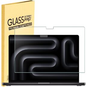 MUBUY-GOL Tempered Glass Screen Protector for MacBook Pro 16 inch (2021-2023, M1, M2, M3-A2991/A2485/A2780), 9H Hardness, High Definition Screen Filter