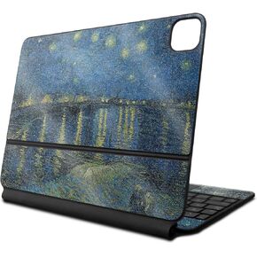 Glossy Glitter Skin Compatible with Apple Magic Keyboard for iPad Air 11-inch (M2) 2024 - Over The Rhone - Premium 3M Vinyl Protective Decal Cover - Easy to Apply | Crafted in The USA by MightySkins