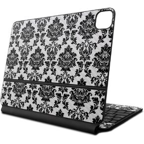 Carbon Fiber Skin Compatible with Apple Magic Keyboard for iPad Air 11-inch (M2) 2024 - Vintage Damask - Premium 3M Vinyl Protective Decal Cover - Easy to Apply | Crafted in The USA by MightySkins