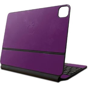 Skin Compatible with Apple Magic Keyboard for iPad Air 11-inch (M2) 2024 - Solid Purple - Premium 3M Vinyl Protective Wrap Decal Cover - Easy to Apply | Crafted in The USA by MightySkins