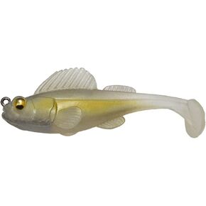 Megabass 37319 Worm Dark Sleeper, 3.8 Inches, 3/4 oz, Whitewash