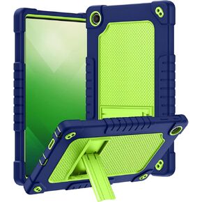 for Onn Tablet Pro 11 inch 2023 Model: 100110027 Case Built in Kickstand Heavy Duty Hybrid Protective Case Hard Back Shell Case with Shoulder Strap for Walmart Onn Tablet Pro 11 (Green/Pink)