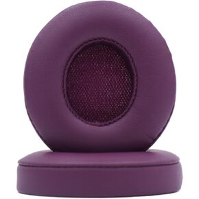 Replacement Ear Pads Compatible with Beats Solo3.0/Solo2.0 Wired Wireless Earphone Pads Soft Comfort Protein Leather Memory Foam Ear Pads (POP Magenta)