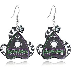 WCRAZYE Halloween Earrings Acrylic Skull Dangle Earrings for Women Girls Halloween Pumpkin Smiling Face Earrings Spirit Earrings Cut Glitter Powder Cartoon Funny Earring Halloween Cosplay Jewelry