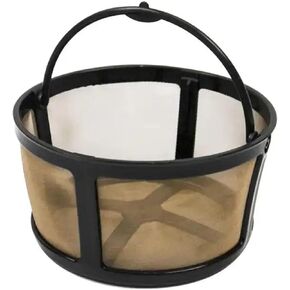 Reusable Keurig K Duo Coffee Filter for K-Duo Essentials and K-Duo Brewers Only - 8-12 Cups Gold Tone Mesh Permanent Coffee Filter for Keurig Duo and K-Duo Essentials Coffee Makers by Delibru
