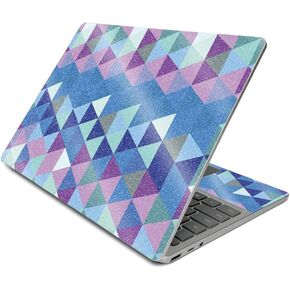MightySkins Glossy Glitter Skin Compatible with Surface Laptop Go (2020) - Purple Kaleidoscope | Protective, Durable High-Gloss Glitter Finish | Easy to Apply, Remove, Change Styles | Made in The USA
