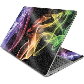 MightySkins Glossy Glitter Skin Compatible with Surface Laptop Go (2020) - Bright Smoke | Protective, Durable High-Gloss Glitter Finish | Easy to Apply, Remove, and Change Styles | Made in The USA