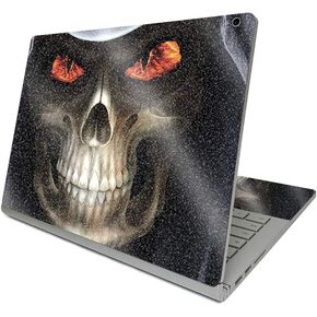 MightySkins Glossy Glitter Skin Compatible with Surface Book 3 13.5" (2020) - Evil Reaper | Protective, Durable High-Gloss Glitter Finish | Easy to Apply, Remove, and Change Styles | Made in The USA