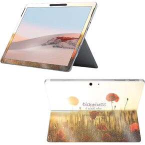 MightySkins Glossy Glitter Skin Compatible with Surface Go 2 (2020) - Be Happy | Protective, Durable High-Gloss Glitter Finish | Easy to Apply, Remove, and Change Styles | Made in The USA