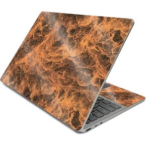 MightySkins Glossy Glitter Skin Compatible with Surface Laptop Go (2020) - Burning Up | Protective, Durable High-Gloss Glitter Finish | Easy to Apply, Remove, and Change Styles | Made in The USA