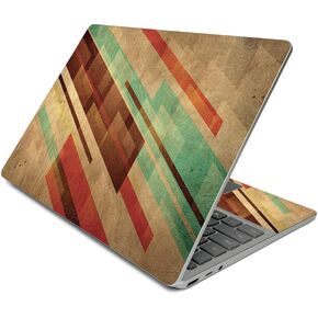 MightySkins Skin Compatible with Surface Laptop Go (2020) - Abstract Wood | Protective, Durable, and Unique Vinyl Decal wrap Cover | Easy to Apply, Remove, and Change Styles | Made in The USA