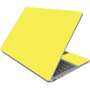 MightySkins Skin Compatible with Surface Laptop Go (2020) - Solid Yellow | Protective, Durable, and Unique Vinyl Decal wrap Cover | Easy to Apply, Remove, and Change Styles | Made in The USA