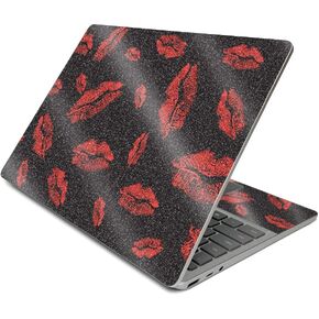 MightySkins Glossy Glitter Skin Compatible with Surface Laptop Go (2020) - Kiss Me | Protective, Durable High-Gloss Glitter Finish | Easy to Apply, Remove, and Change Styles | Made in The USA
