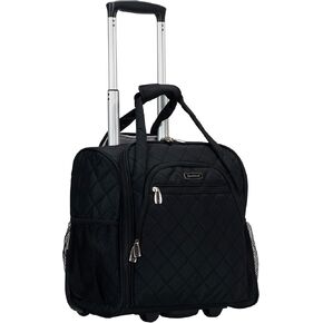 Rockland Melrose Upright Wheeled Underseater Luggage, Owl, Carry-On 16-Inch