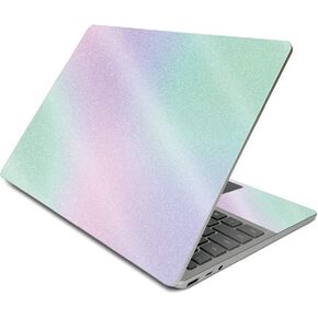 MightySkins Glossy Glitter Skin Compatible with Surface Laptop Go (2020) - Cotton Candy | Protective, Durable High-Gloss Glitter Finish | Easy to Apply, Remove, and Change Styles | Made in The USA