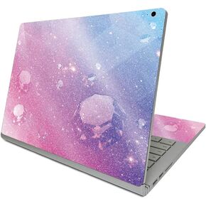 MightySkins Glossy Glitter Skin Compatible with Surface Book 3 13.5" (2020) - Pink Diamond | Protective, Durable High-Gloss Glitter Finish | Easy to Apply, Remove, and Change Styles | Made in The USA